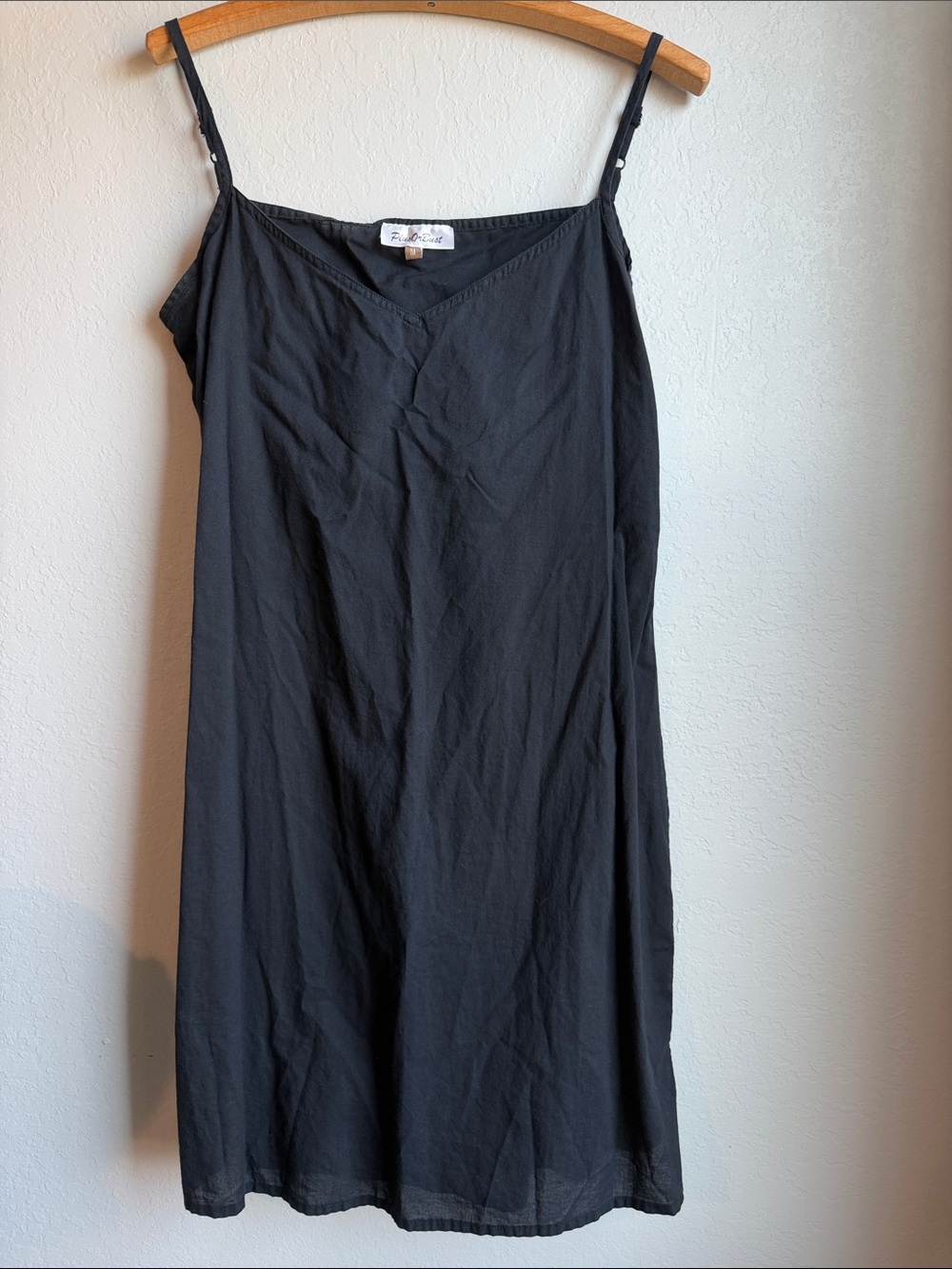 Black Cotton Slip